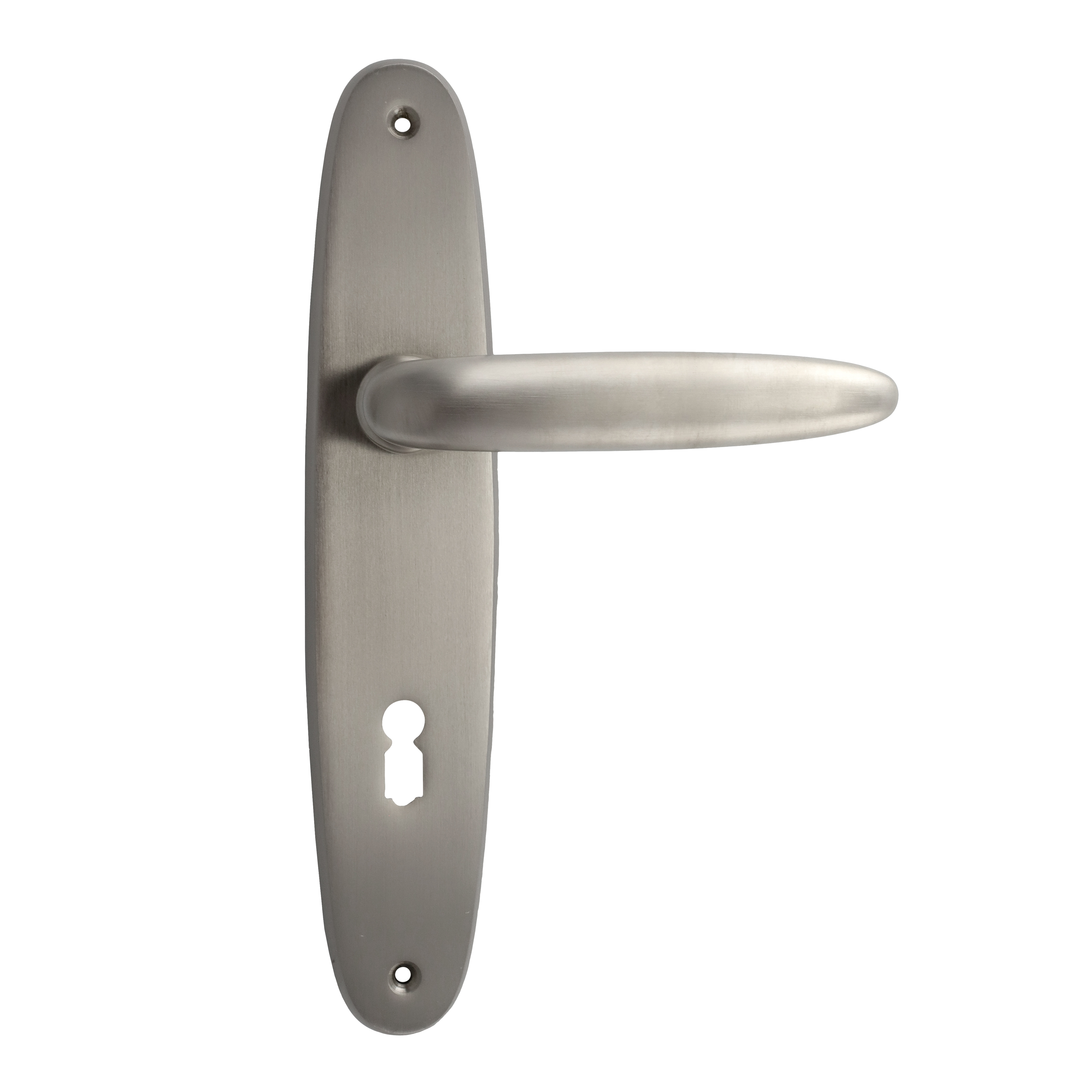 322.0099.15 Poignées de porte avec plaque longue années 20 laiton nickelé mat 322.0099.15 Poignées de porte avec plaque longue années 20 laiton nickelé mat