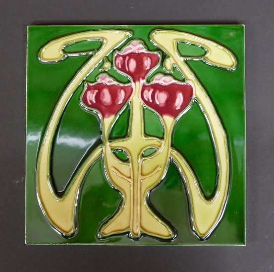 6.0002.00 Carreau Art Nouveau Tulipe