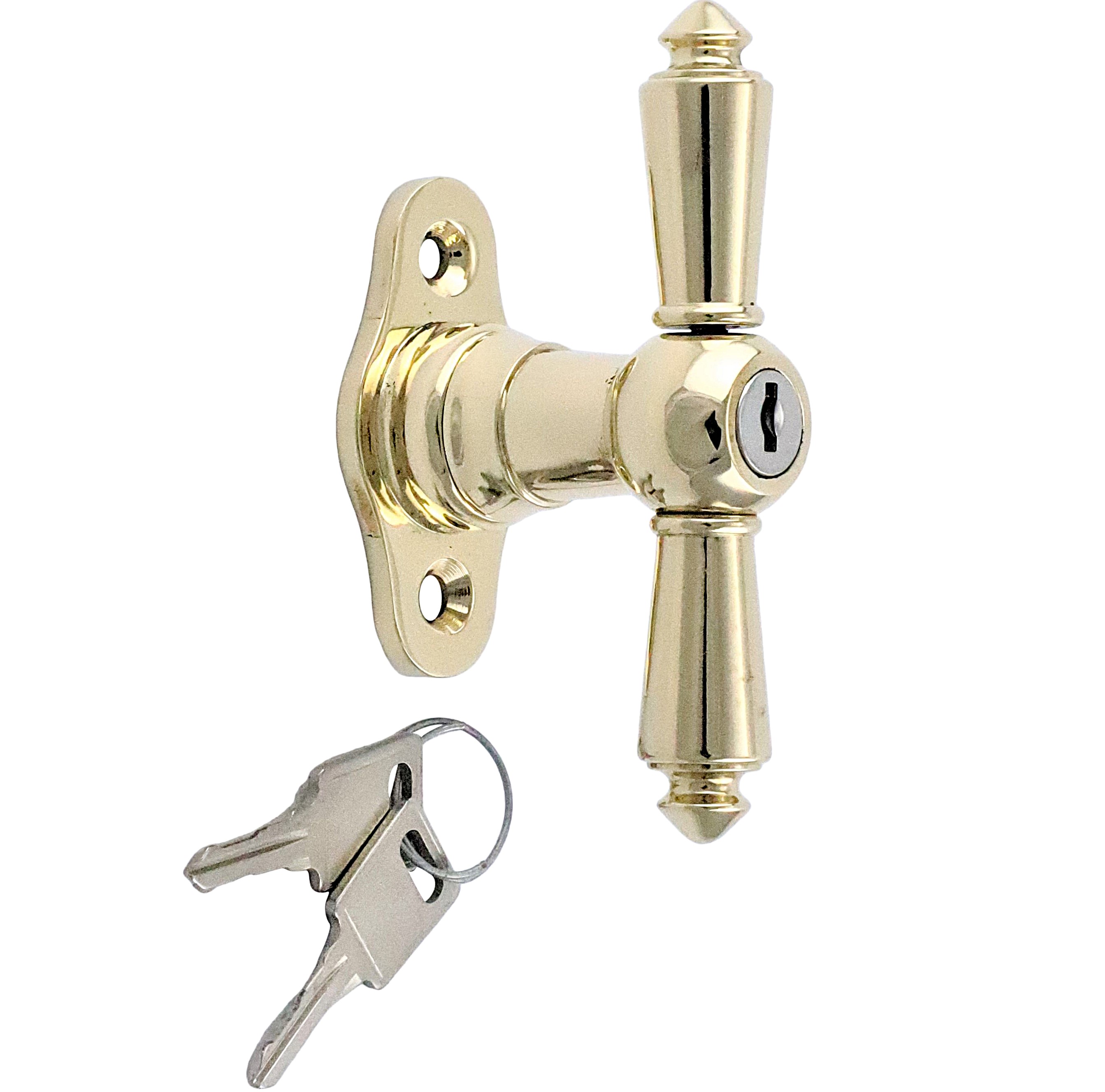 410.0075.35 JCB olive de fenêtre verrouillable Style historiciste - ferrures de fenêtres antiques, poignées de fenêtres