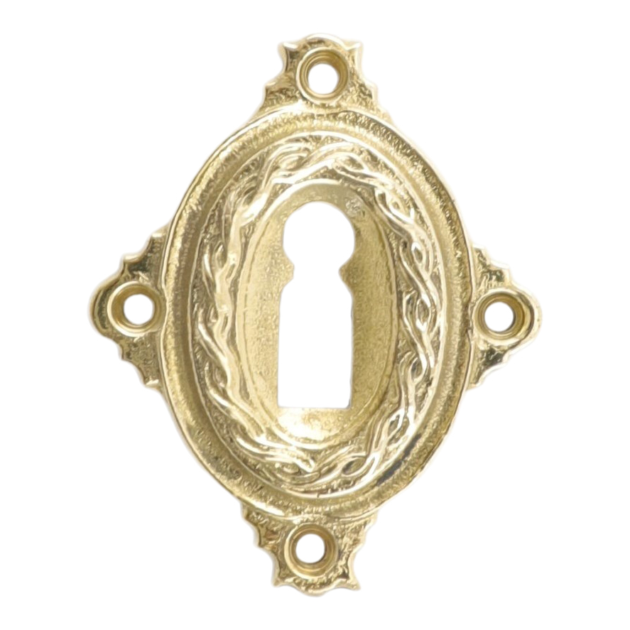 320.0005.35 Rosace de clé - rosette de porte antique, rosace décorative, ferrure de porte