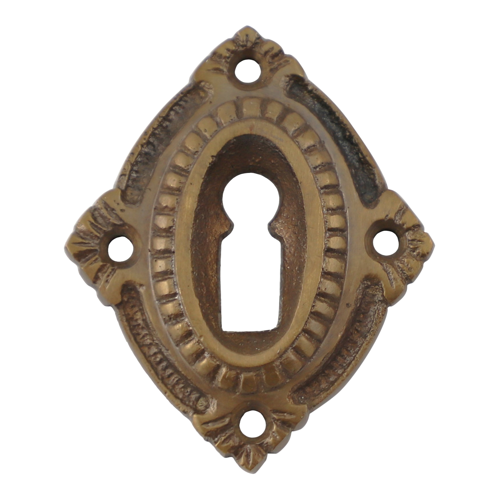 320.0100.45 Rosace de clé - rosette de porte antique, rosace décorative, ferrure de porte