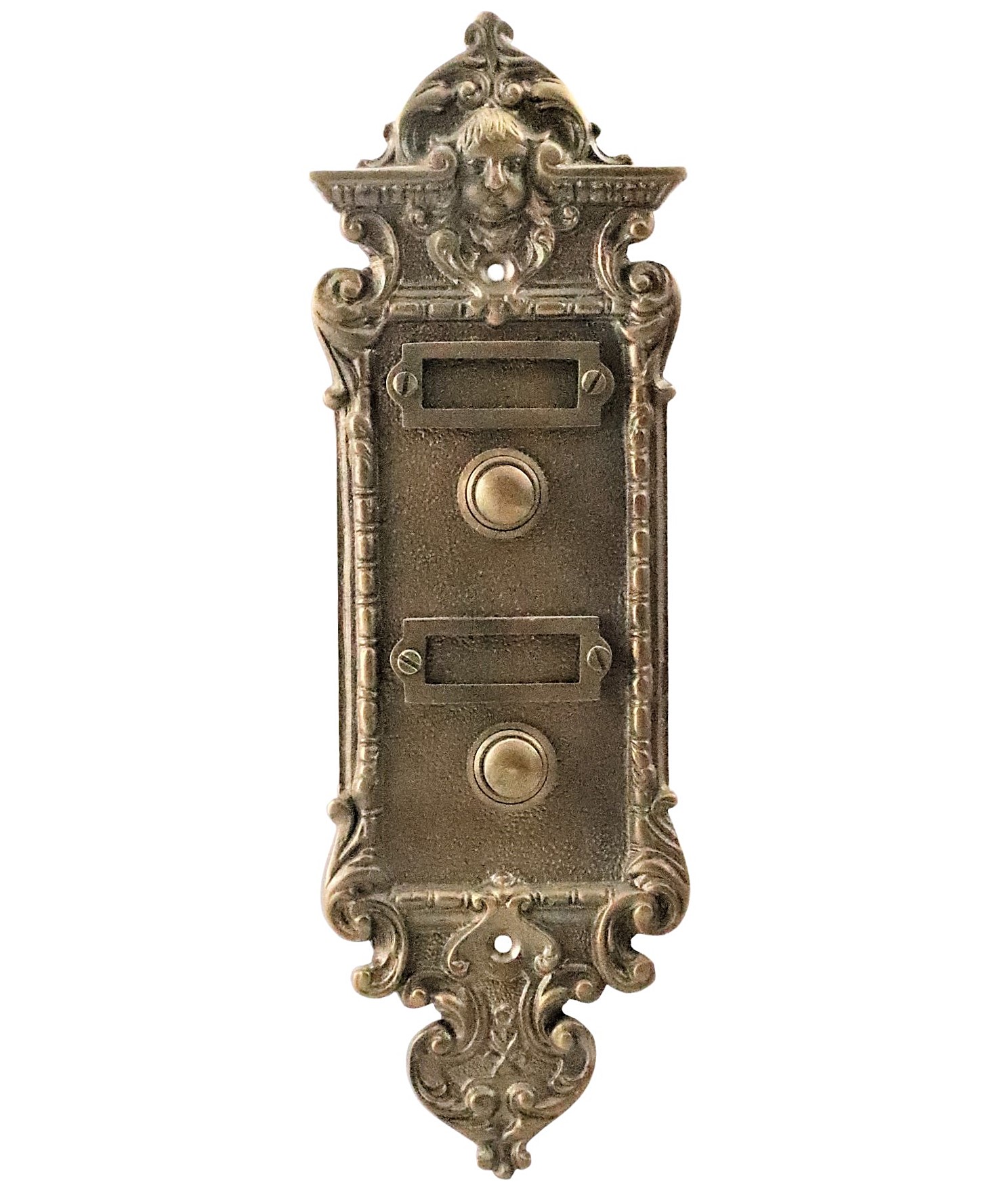 200.0029.45 Sonnette de porte Plaque de sonnette avec 2 boutons de sonnette