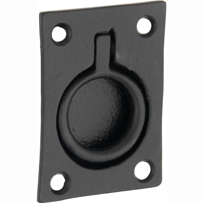 325.0053.70 Poignée de porte coulissante style Bauhaus fer noir