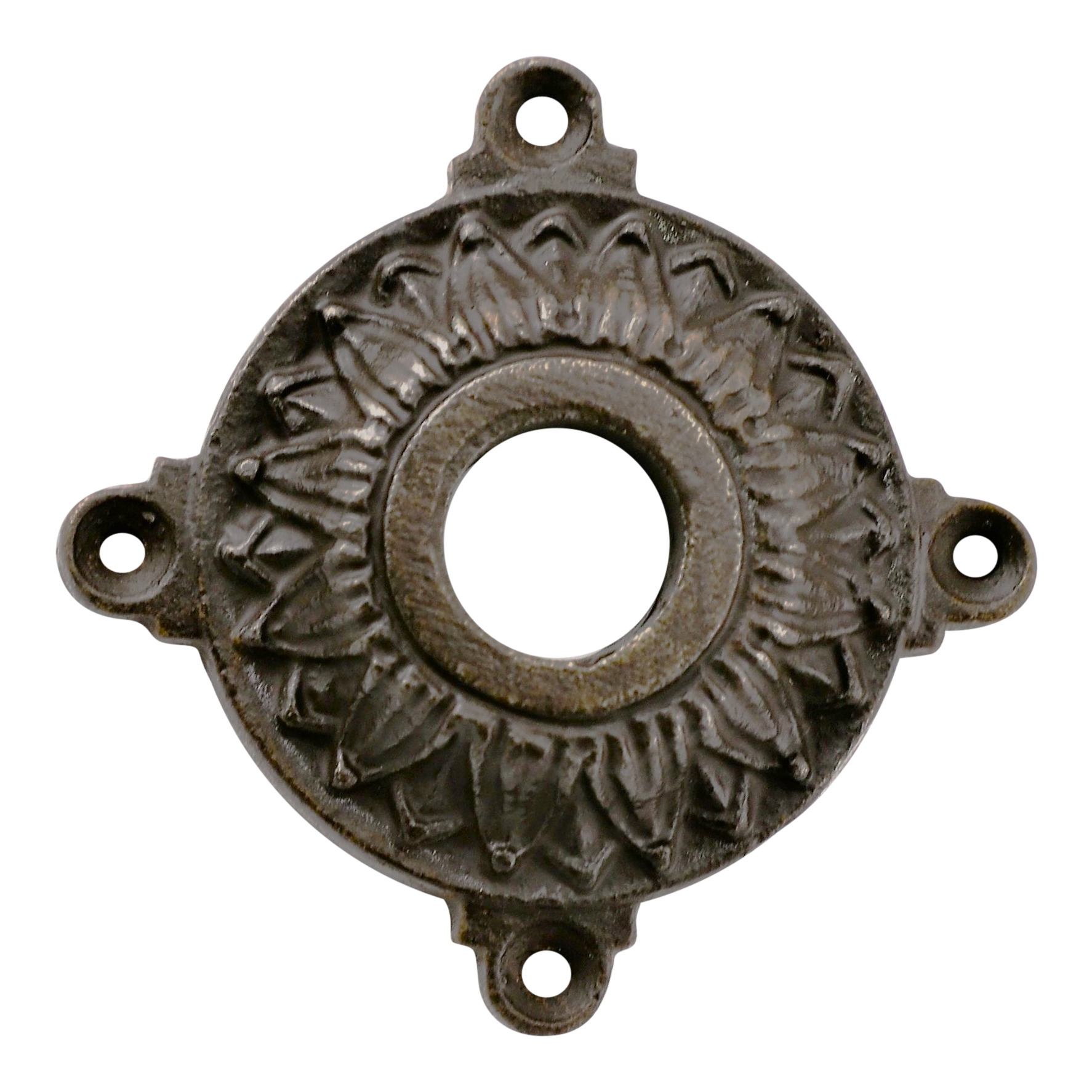 320.0021.60 Rosace de poignée de porte - rosette de porte antique, rosace décorative, ferrure de porte