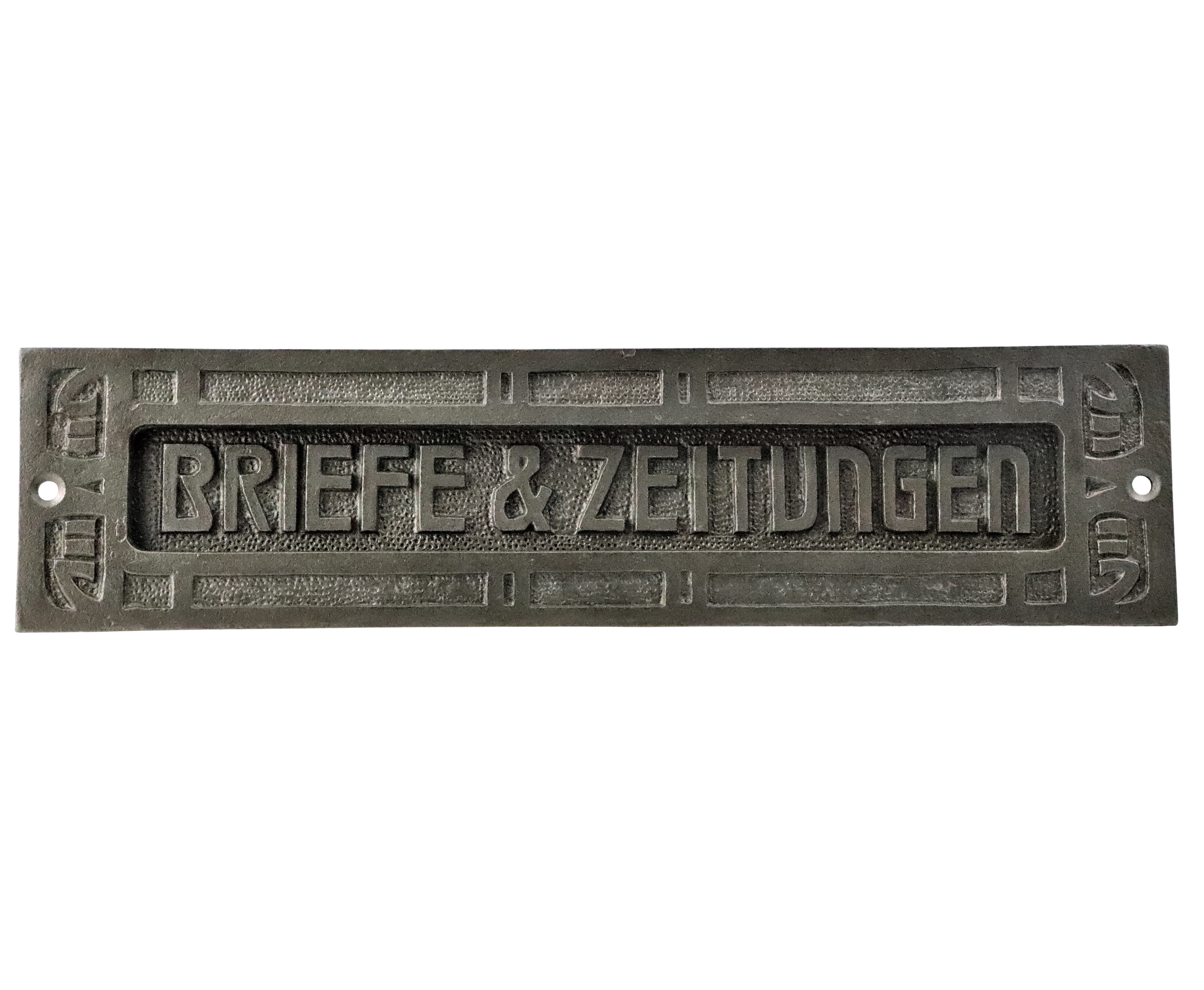700.0014.85 Porte-lettres style Art Nouveau pour lettres et journaux