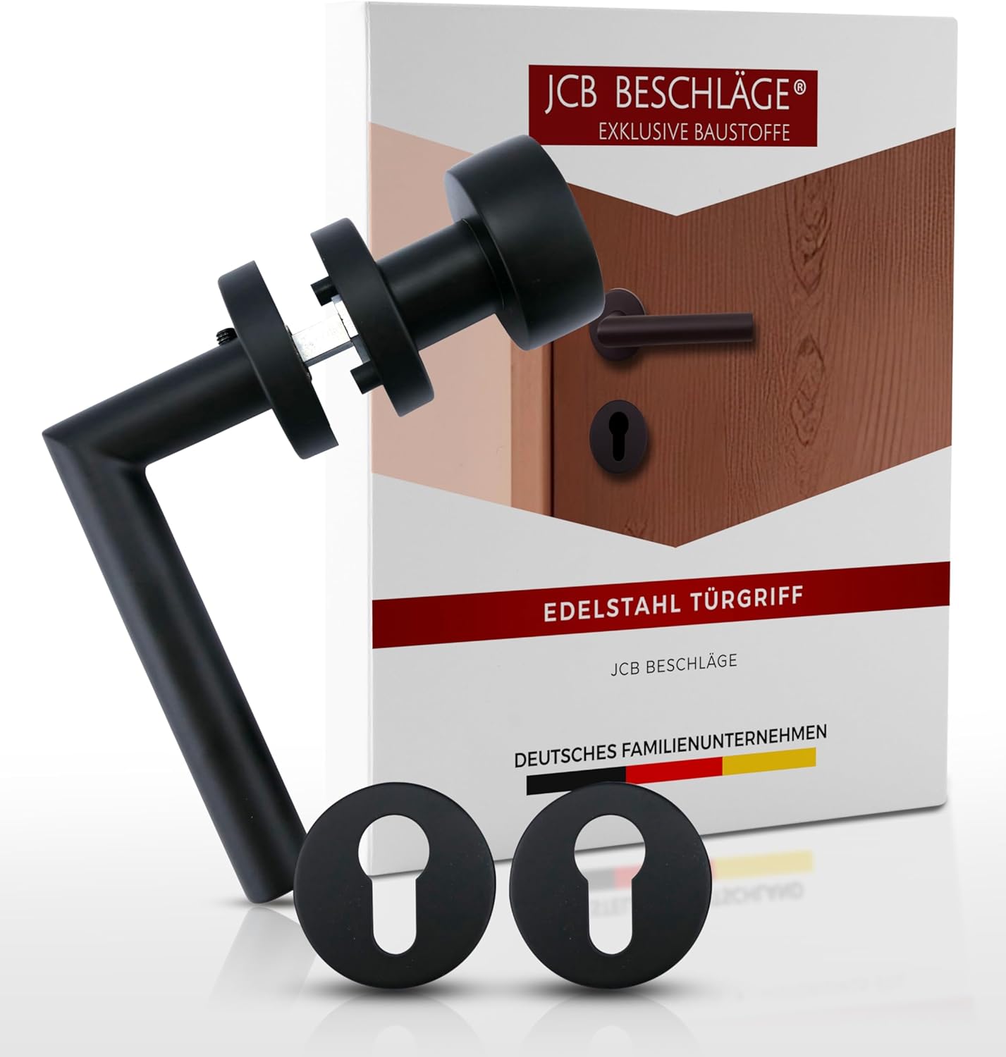 321.0228.10 Poignées de porte avec rosaces laiton nickelé Bauhaus