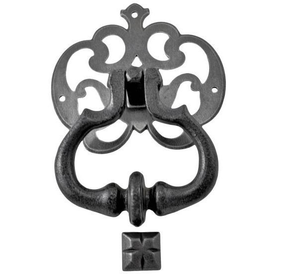 316.0006.85 heurtoir de porte d'entrée - heurtoir antique, ferrure de porte